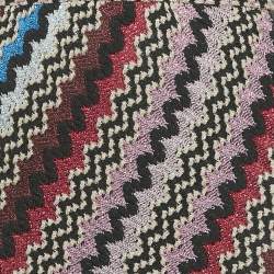 Pre Owned Missoni Multicolor Pattered Lurex Knit Maxi Skirt M