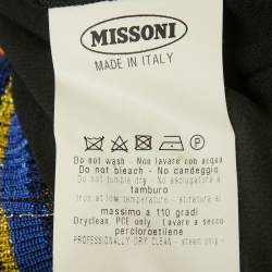 مملوكة مسبقًا Missoni Multicolor Striped Lurex Knit Long Dress M