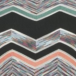 مملوكة مسبقًا Missoni Multicolor Zig Zag Patterned Knit Mini Dress L