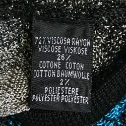 Pre Owned Missoni Multicolor Patterned Knit Short Cape One Size