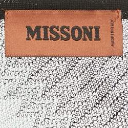 Pre Owned Missoni Multicolor Patterned Knit Short Cape One Size