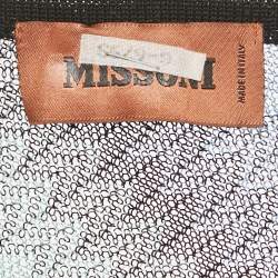 Pre Owned Missoni Multicolor Patterned Knit Short Cape One Size