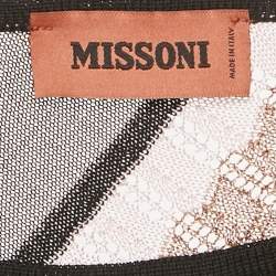 Pre Owned عباءة ميسوني منسوجة بنمط متعدد الألوان شكل V مقاس واحد