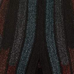 مملوكة مسبقًا بنطلون ميزوني تريكو متعدد الألوان لوركس مخطط مقاس وسط (ميديم)