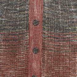 Pre Owned كارديغان ميسوني مضلع تريكو لوريكس بني مقاس صغير (سمول)