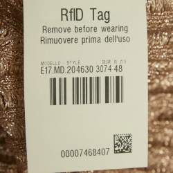 مملوكة مسبقًا Missoni Metallic Lurex Knit V-Neck Top L