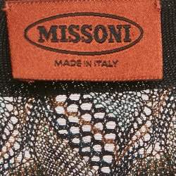 Pre Owned كارديفان ميسوني طويل محبوك بأزرار من الأمام متعدد الألوان مقاس صغير