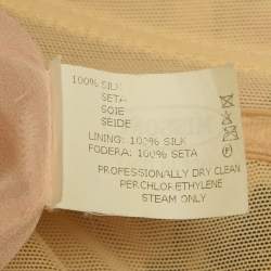 Pre Owned Missoni Multicolour Abstract Print Ruched Embroidered Dress S