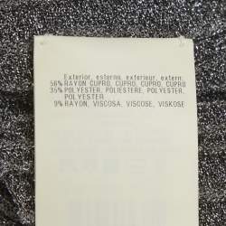 Pre Owned Missoni Silver Lurex Knit Maxi Dress S