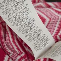 Pre Owned فستان ميزوني ميدي ضيق تريكو شيفرو ن وردي صغير جدًا