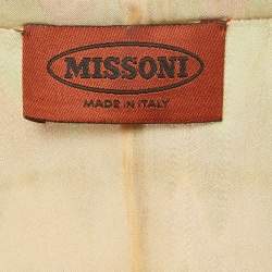 Pre Owned Missoni Multicolor Zig Zag Knit Mini Dress S