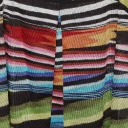 Pre Owned Missoni Multicolour Stripe Knit Strappy Mini Dress S