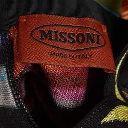 Pre Owned Missoni Multicolour Stripe Knit Strappy Mini Dress S