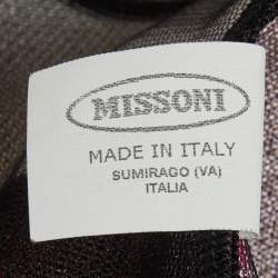 Pre Owned Missoni Multicolour Stripe Knit Strappy Mini Dress S