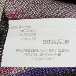 Pre Owned Missoni Multicolour Stripe Knit Strappy Mini Dress S