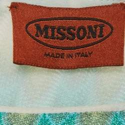 Pre Owned فستان ميني ميوني كروشيه شيفرون متعدد الألوان مقاس صغير