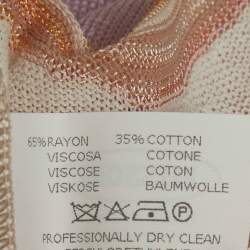 مملوكة مسبقًا فستان ميزوني برتقالي محبوك بكشكشة ميني صغير