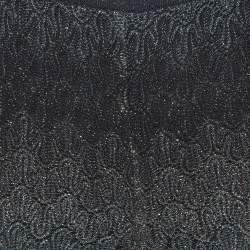 Pre Owned Missoni Multicolor Lurex Knit Flared Pants XS