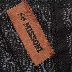 Pre Owned Missoni Multicolor Lurex Knit Flared Pants XS