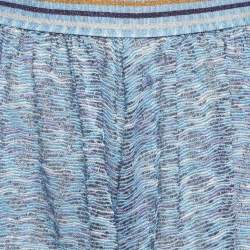 Pre Owned شورت ميزوني ماري تريكو لوريكس أزرق شفاف مقاس متوسط