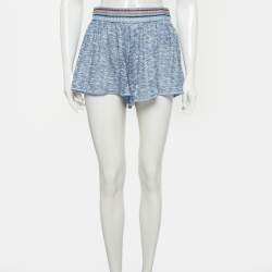 Pre Owned شورت ميزوني ماري تريكو لوريكس أزرق شفاف مقاس متوسط