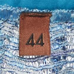 Pre Owned شورت ميزوني ماري تريكو لوريكس أزرق شفاف مقاس متوسط