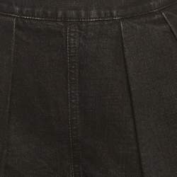 Pre Owned Missoni Grey Denim Pleated Shorts S