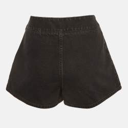 Pre Owned Missoni Grey Denim Pleated Shorts S