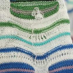 Pre Owned M Missoni Multicolor Knit Cut Out Shoulder Dress S