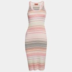 Pre Owned Missoni Multicolor Pattern Knit Sleeveless Mini Dress S