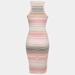 مملوكة مسبقًا Missoni Multicolor Pattern Knit Sleeveless Mini Dress S