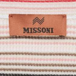 مملوكة مسبقًا Missoni Multicolor Pattern Knit Sleeveless Mini Dress S