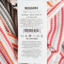 مملوكة مسبقًا Missoni Multicolor Pattern Knit Sleeveless Mini Dress S