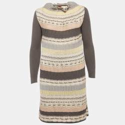مملوكة مسبقًا Missoni Multicolour Wool Knitted Mini Dress M