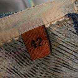 Pre Owned Missoni Multicolor Patterned Knit Halter Dress M