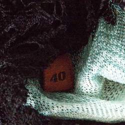 Pre Owned Missoni Multicolor Perforated Knit Long Sleeve Top S