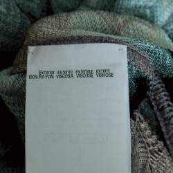 Pre Owned Missoni Multicolor Perforated Knit Long Sleeve Top S