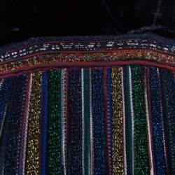 Pre Owned Missoni Velvet Bodice Detail Lurex Knit Sleeveless Maxi Dress S