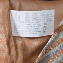 مملوكة مسبقًا Missoni Multicolor Lurex Jacquard Knit Mini Skirt M