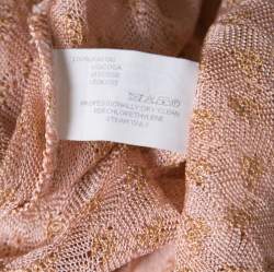 Missoni Pink Embroidered Perforated Knit Sleeveless Top S