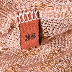 Missoni Pink Embroidered Perforated Knit Sleeveless Top S