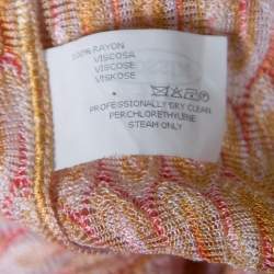 Missoni Multicolor Patterned Jacquard Knit Button Front Kaftan M