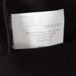 مملوكة مسبقًا Missoni Black Contrast Collar Detail Long Sleeve Wool Dress S