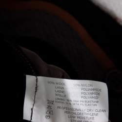 Pre Owned Missoni Anthracite Grey Flame Patterned Knit Wool Shorts S