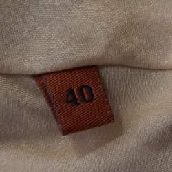 Pre Owned Missoni Multicolor Printed Jersey Plunge Neck Long Sleeve Dress S