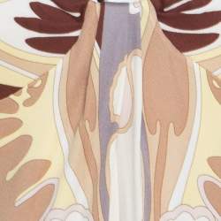 Pre Owned Missoni Multicolor Printed Jersey Plunge Neck Long Sleeve Dress S