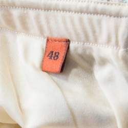 Pre Owned Missoni Pink and Brown Perforated Knit Elasticized Waist Skirt L