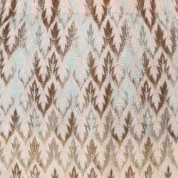 Pre Owned Missoni Pink and Brown Perforated Knit Elasticized Waist Skirt L