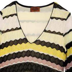 Pre Owned Missoni Striped Knit Dress S