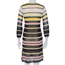 Pre Owned Missoni Striped Knit Dress S